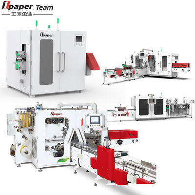 quality Κατανάλωση αέρα 200-260L/min Μηχανή συσκευασίας χαρτιού ιστών για συνεχή παραγωγή factory